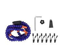 Station d'assistance à souder, outil de troisième main, clips rotatifs flexibles, 5 bras pour l'électronique, le soudage, l'artisanat, l'atelier, base stable, utilisation (Bleue)