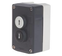 Station de commande complète à bouton-poussoir encastré XALD222 bipolaire NF Schneider