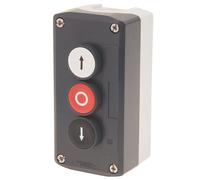 Station de commande complète à bouton-poussoir encastré XALD324 3 pôles NO/NF Schneider