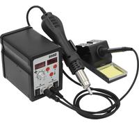 Station de dessoudage et de soudage - Air chaud et fer à souder - Puissance 750 W - Écran LED - Débit d'air 120 l/min, 8 niveaux - Fer à souder 200-480 °C - Air chaud 100-480 °C - Tension 220 V