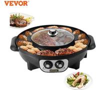 Station de grill électrique coréenne avec option fondue et chauffage double fonction 1200 W