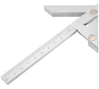 Station de mesure - Micromètre à bille - Mesure angulaire précise - Matériau : acier chromé avec revêtement en acier inoxydable - Dimensions de mesure : 100 x 70 mm - Couleur argent