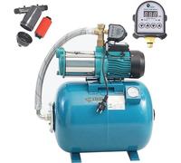 Station de pompage domestique de 50 litres, pompe de jardin à 5 étages, modèle MHI1300-6000l/h - 5,5 bar + protection contre le fonctionnement à sec (EDS)