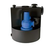 Station de pompage générale pour évacuation des eaux usées, série Sanicubic 1, modèle SC4.0T 4000 W, turbine monocanale, 100 x 111,5 x 111,5 cm (référence : 04CUB1SC40T)