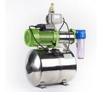 Station de pompage pour jardin, 100 litres, en acier inoxydable, 2100 watts, pression réglable jusqu'à 7,8 bars, avec écran LCD. Pompe à eau pour jardin