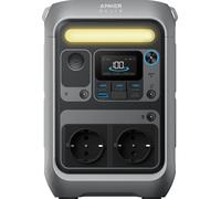 Station de recharge portable Anker Solix C300X AC, 288 Wh, 300 W, 1 port USB-A, 3 ports USB-C, 2 prises secteur, gris