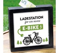 Station de recharge pour vélo électrique, de la marque Sparbüchse, dimensions : 17 x 17,2 x 4,4 cm, couleur : noir
