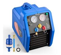 Station de Récupération Fluides Frigorigènes Portable-VEVOR-1 HP-Récupérateur de Réfrigérant Double Cylindre