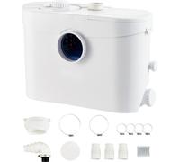 Station de relevage - 700W - débit 9600 l/h - hauteur de refoulement 10 m - pompe d'évacuation broyeur avec 3 entrées d'eau - solution antimicrobienne efficace à 99