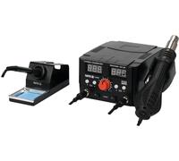 Station de soudage 2-en-1 avec air chaud, 75 W/750 W, double affichage LED