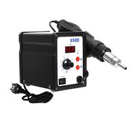 Station de soudage à air chaud 700 W, 100-450 °C, 3 buses, LED | 700 W, 100-450 °C, PID, 8 niveaux, 3 buses, LED, < 45 dB, pour téléphone portable, ordinateur portable et réparation SMD