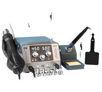 Station de soudage à air chaud, fonctionnalité 2-en-1, kit d'accessoires complet, K-8512P, 220 V