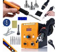 Station de soudage à air chaud - Rosfix 858D - Orange - 700W - Kit 11 en 1