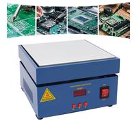 Station de soudage avec plaque de préchauffage - Modèle 946C - Plaque chauffante de 800 W - Régulation de température par micro-ordinateur - Station de préchauffage pour circuits imprimés de 200 x 200