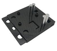 Station de soudage électronique - Support de soudage avec gabarit - Soudage de connecteurs RC - Fibre de carbone légère - 70 x 60 x 30 mm - Noir