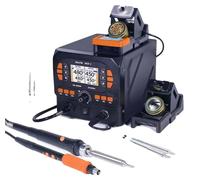 Station de soudure de précision, contrôle de température réglable, écran LCD, ensemble 992D-II Paquet 1, 220V EU-b