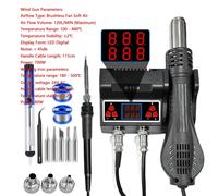 Station de soudure - Modèle I-8118 - 2 en 1 avec pistolet à air chaud - 700 W - 220 V - Affichage numérique - Contrôle de la température