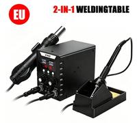 Station de soudure numérique avec air chaud - Station de réparation 8786D - Écran LED - Soufflette à air chaud et fer à souder - Ventilateur sans balais - Température réglable - Couleur : 8786D