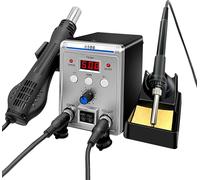 Station de soufflage à air chaud, contrôle précis de la température, applications polyvalentes, couleur noire