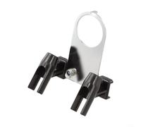 Station de support pour aérographe double pour compresseur, support à deux pulvérisateurs pour art corporel, voitures, outils de gâteau, argent, noir, 75 x 90 x 40 mm