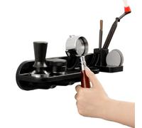Station de tassage de café adhésive très résistante sans perçage avec | Distributeur d'outils de presse à café pour maison, cuisine, garde-manger, appartement, camping-car, bureau, café, serviettes