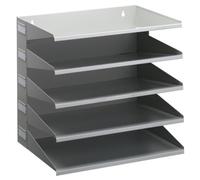 Station de tri Business, 5 compartiments, gris
