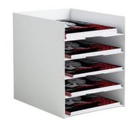 Station de tri Formularbox, 5 compartiments, gris