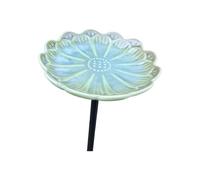 Station d'eau conviviale pour paysages décoratifs, bol de fleurs en céramique, piquet de sol, ornement près des chemins, bol d'eau pour pollinisateur, bassin à fleurs en céramique, papillon visiteurs