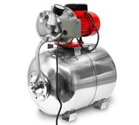 Station d'eau domestique EBERTH débit 3600 L/h, pression de refoulement 5 bar, 750W, pompe avec pressostat pour fonctionnement automatique, auto-aspirante, hauteur d'aspiration 9 m