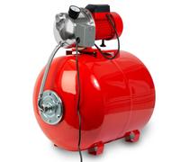 Station d'eau domestique EBERTH débit 3600 L/h, pression de refoulement 5 bar, 750W, pompe avec pressostat pour fonctionnement automatique, auto-aspirante, hauteur d'aspiration 9 m