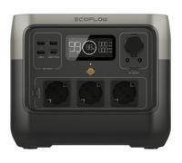 Station d'énergie EcoFlow River 2 Pro 768Wh 3 ports AC, 3 USB-A, 1 USB-C Batterie LiFePO4 Écran LCD Charge solaire App Bluetooth WiFi