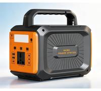 Station d'énergie Portable 100W, Batterie LiFePO4 76,8Wh | Alimentation de secours avec haut-parleur Bluetooth, sortie AC 230V pour camping et usage extérieur(110V)