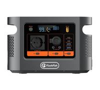 Station d'énergie portable FlashFish E106B, batterie LiFePO4 de 384?Wh, sortie à onde sinusoïdale pure 600?W, 8 sorties, recharge rapide CA 250?W + solaire 200?W, USB?C PD 100?W, prise allume?cigare 1