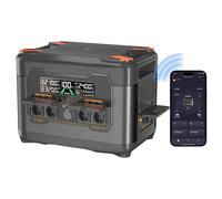 Station d'énergie portable NEWSMY S2400 3000?W, batterie LiFePO? de 2047,5?Wh, recharge rapide CA 2000?W, entrée solaire, 4?×?sorties CA, sorties USB?C et CC, sauvegarde UPS 10?ms pour la sauvegarde d