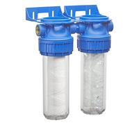 Station Double traitement Anti Calcaire/filtration Anti Impuretés anti impuretés avec e desserage + cartouches 12 mois fournies ORIA