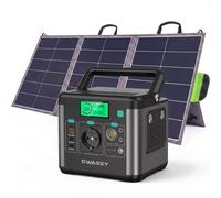Station électrique Centrale électrique portable 222Wh avec panneau solaire 100W,300W(600W en crête) générateur solaire,batterie externe