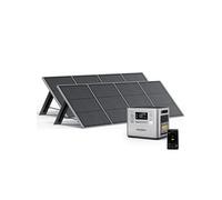 Station Electrique Portable 2400W avec 2 Panneau Solaire 200W, Générateur Electrique Contrôle via App,2048Wh, Kit Solaire Generateur