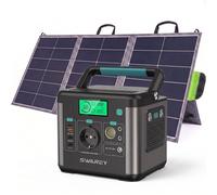 Station électrique portable 333Wh chargeur avec panneau solaire 100W,générateur solaire 350W(700W crête),Station d'alimentation,accumulateur d'énergie