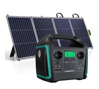 Station électrique portable chargeur 725,76Wh avec panneau solaire 200W, 1000W(1500W crête) CA,générateur solaire,Autoconsommation