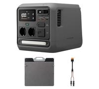 Station électrique portable DJI Power 1000 Mini, batterie LFP de 1 008 Wh, format compact, sortie maximale de 1 000 W, alimentation solaire, panneau solaire pliable de 200 W
