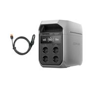 Station électrique Portable EF EcoFlow Delta 3 Plus 1024 Wh avec câble | Charge complète en 56 min, 1800W de puissance de sortie, générateur solaire pour camping, RV, l'alimentation de secours