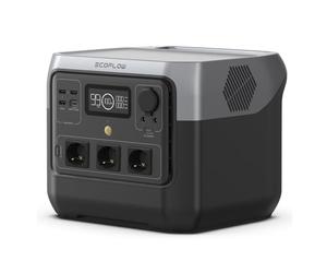 Station électrique portable EF ECOFLOW RIVER 2 Pro 768 Wh, Batterie LiFeP04 | Charge rapide en 70 min, 3 prises CA de 800 W, batterie nomade, générateur solaire pour camping extérieur/camping-cars
