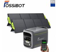Station electrique portable FOSSiBOT F1800 1024Wh avec Panneau Solaire 400W, Batterie LiFePO4 Station electrique 1800W(Peak 2700W), Station Energie Charge Rapide 1200W, Mode ECO, BMS pour Camping-Car