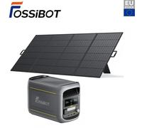 Station Electrique Portable FOSSiBOT F1800 1024Wh avec Panneau Solaire 420W, Batterie LiFePO4 1800W Station Energie Charge Rapide 1200W, Mode Eco/BMS-Generateur Energetique pour Camping-Car Station d'