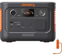 Station Électrique Portable Jackery Explorer 240 V2 avec Câble de DC8020 vers USB-C, 256Wh Batterie LiFeP04, 300W CA/100W USB-C Sortie, Générateur Solaire pour Plein Air,Camping,Urgence