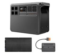 Station électrique portable Power 2000, batterie LFP de 2 048 Wh, sortie de 3 000 W, recharge de 0-80% en 45 min, panneau solaire flexible de 200 W, camping-car, générateur pour usage domestique