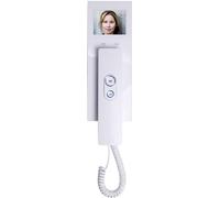 Station intérieure d'Interphone vidéo filaire 1 foyer m-e modern-electronics VDV 505 WW blanc