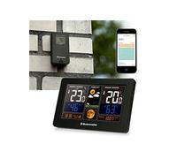 Station météo 3 en 1 avec Wi-fi, app et capteur extérieur sans fil , noir Buienradar BR900 Noir