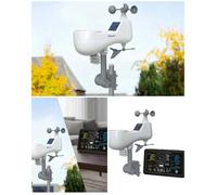 Station météo 6 en 1 - ALECTO - WS-5100 - Wi-Fi SmartLife - Écran LCD 7,6 pouces - Capteur extérieur 100 m