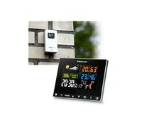 Buienradar BR700 - 3 en 1 Station météo avec capteur extérieur sans fil, noir